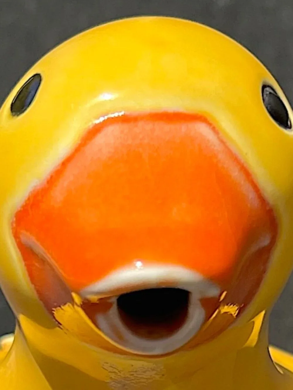 Vintage Yellow Duck Teapot w/ Frog Friend Made in Japan Vandor San Francisco